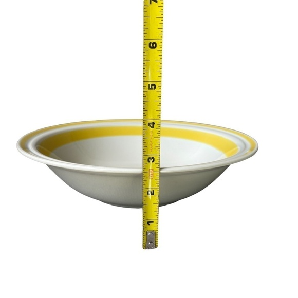 National Silver Autumn Stoneware Yellow Cream Serving Vegetable Bowl Vintage - Picture 4 of 5